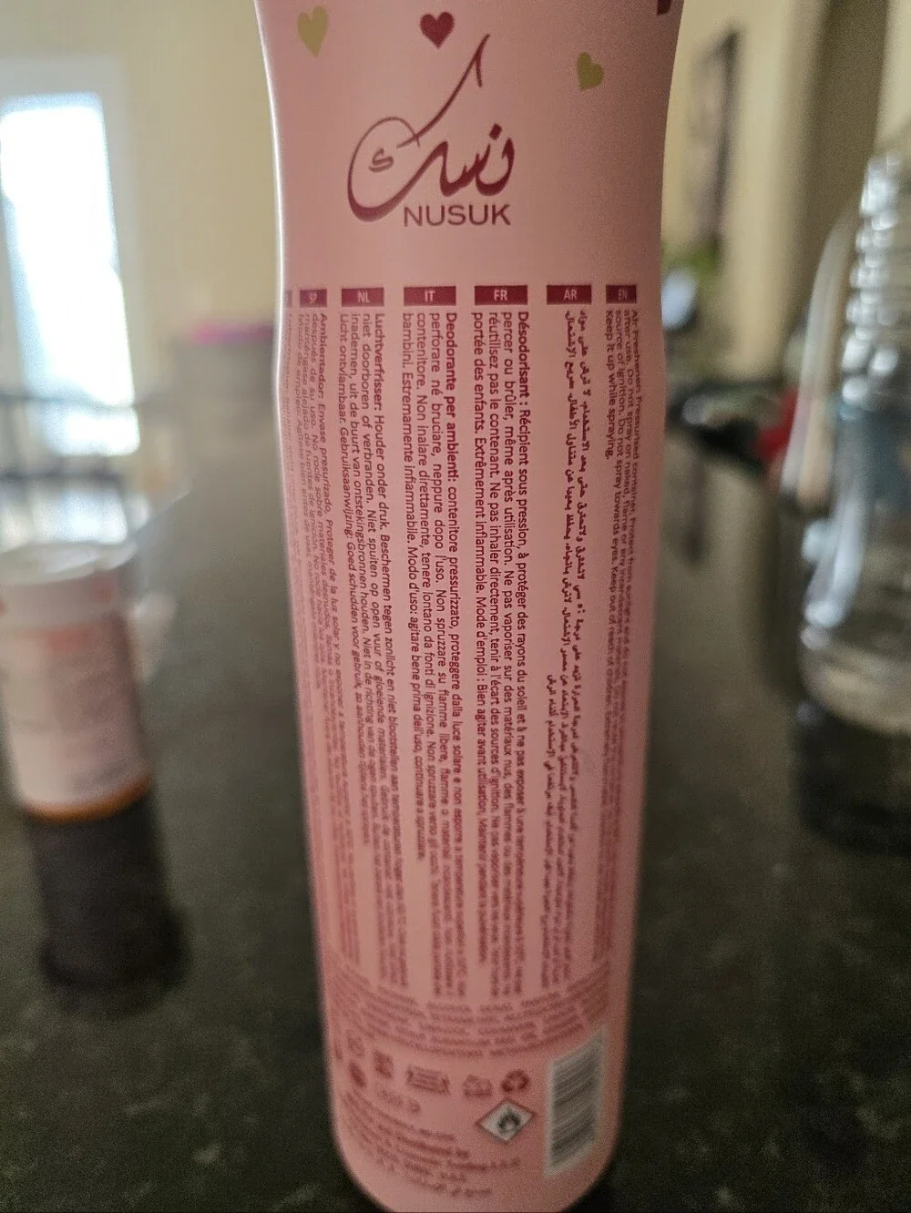 Pink Decorative Air Freshener Spray